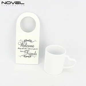 double-sided Printable Sublimation decorative Blank MDF door hanger