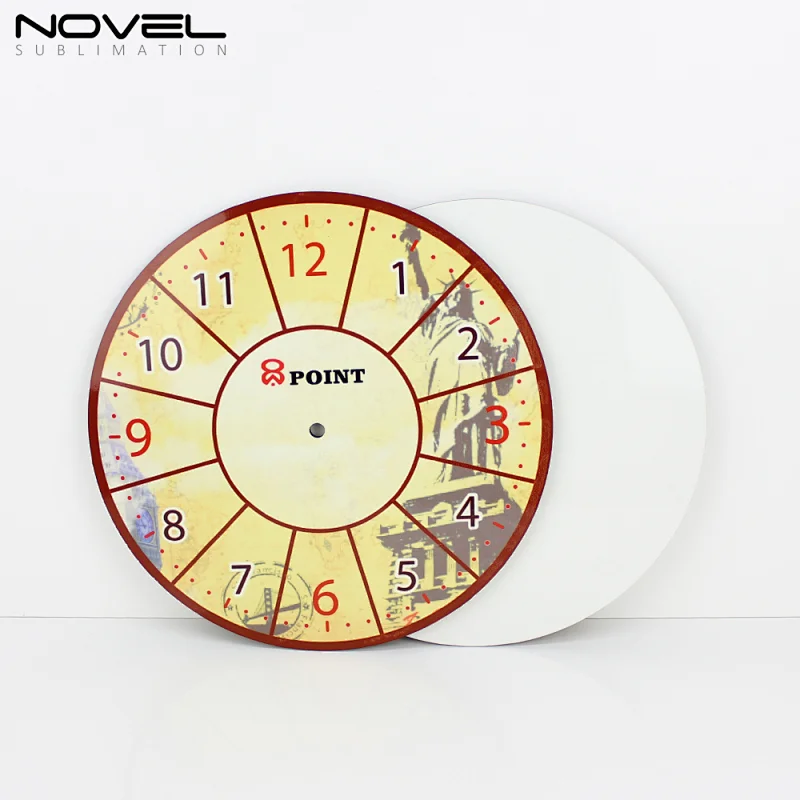 Sublimation Round MDF Wall Clock Desk Clock