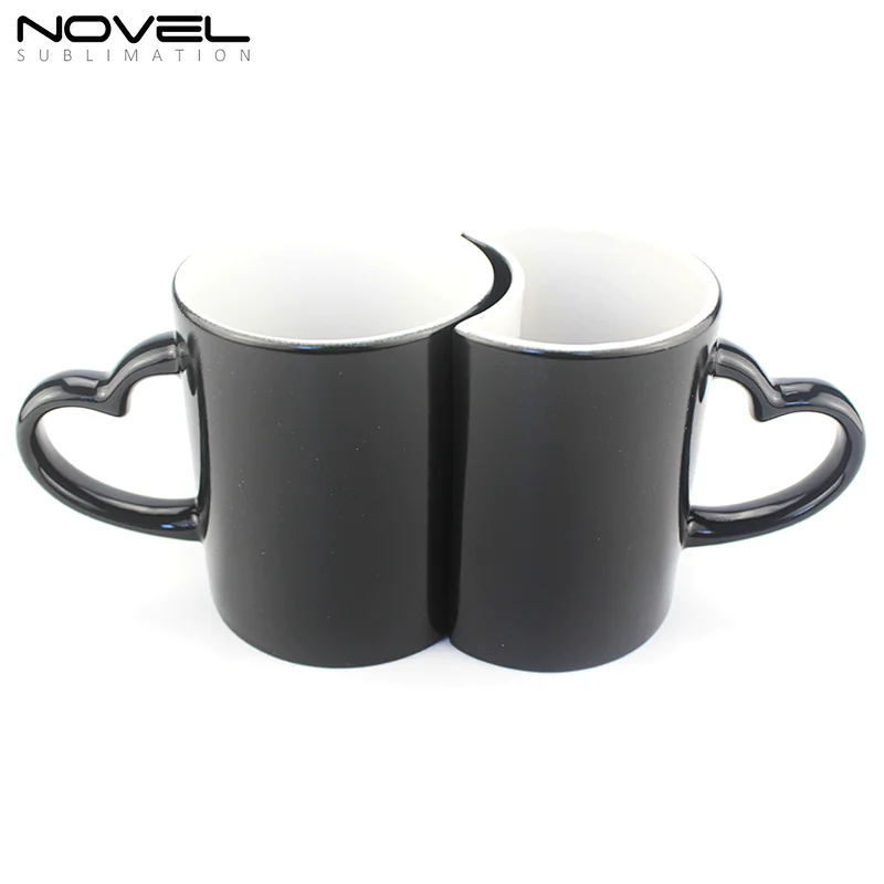 Personalized Photo Mugs Customized Coffee lovers Mug set Color Changing Magic couple Mugs