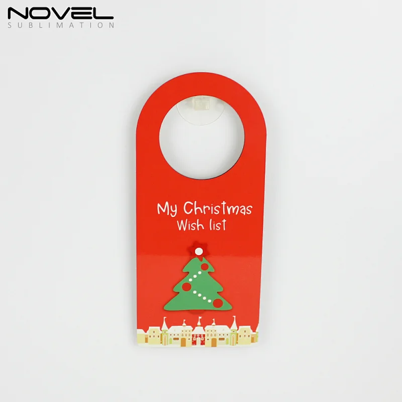double-sided Printable Sublimation decorative Blank MDF door hanger