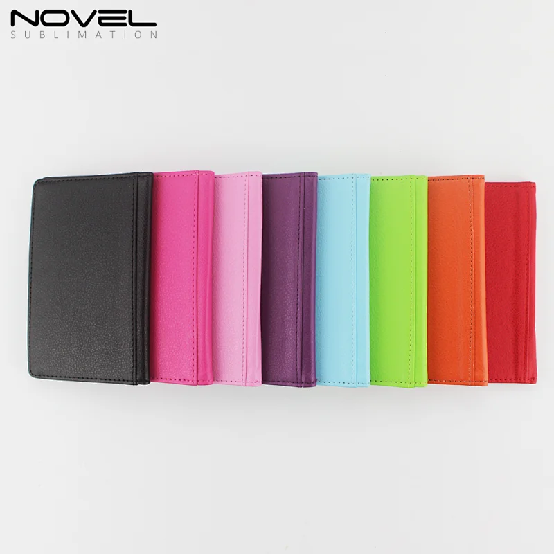 Different colors assorted Sublimation blank PU leather passport holders
