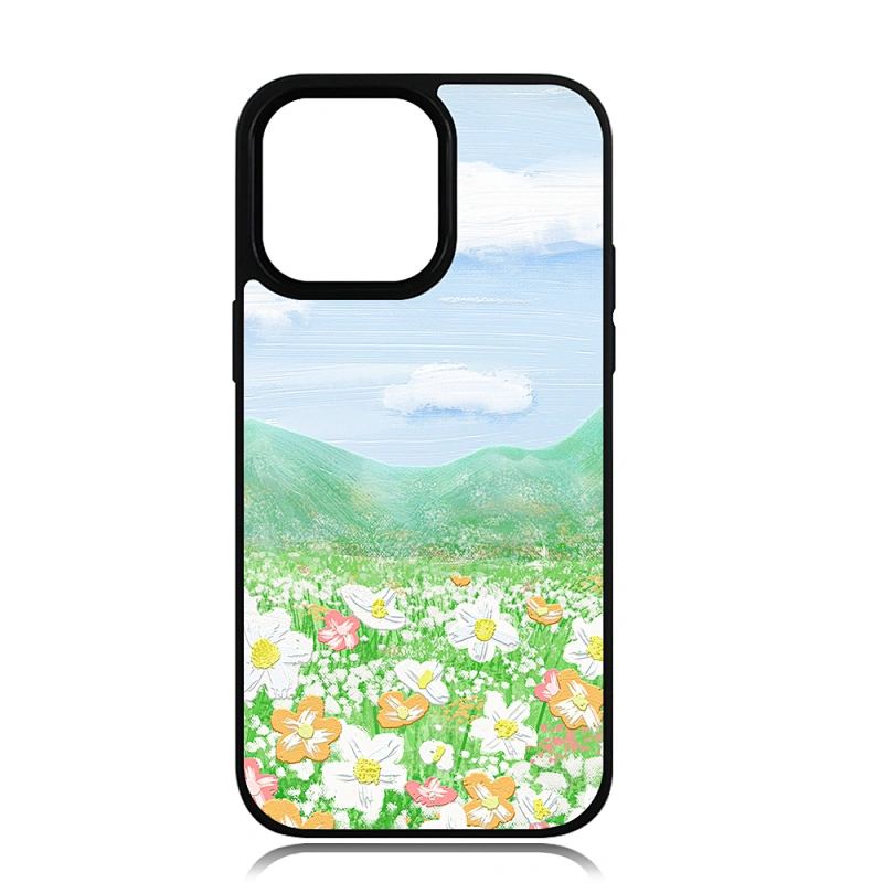 Compatible with Wireless Charge For iPhone 14 Pro max Mag safe DIY Phone Cover with Film Insert Sublimation 2D TPU Phone Case