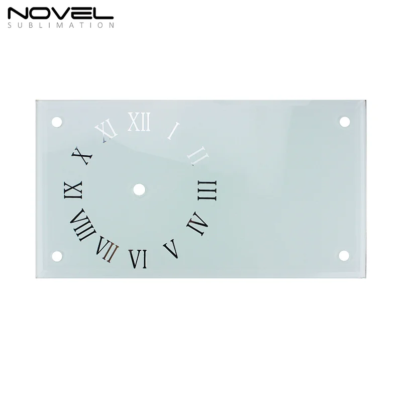 Personalized Design Printable Sublimation Glass Crystal Clock