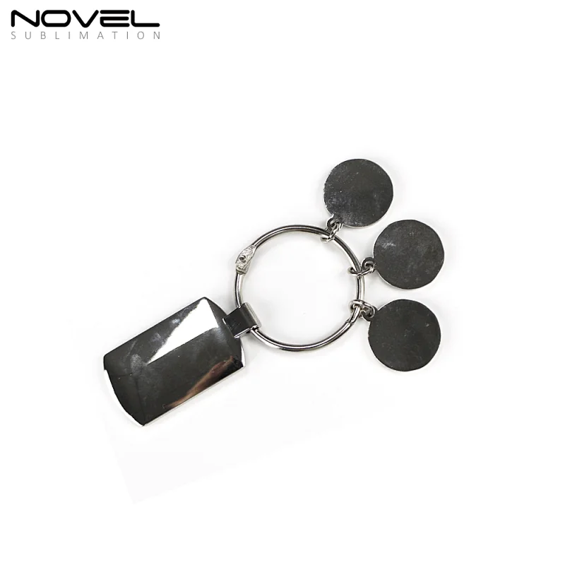 Custom Charms Set Keychain Family Photo Keychain Tag Sublimation Metal Keyring