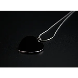 Heart Shape Sublimation Blank Metal Pendant Necklace Jewelry