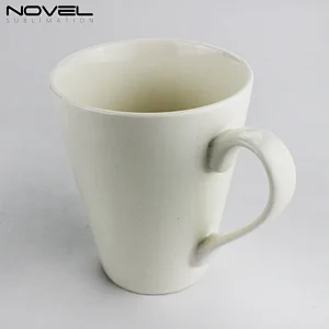 Custom photo print funnel cups 12oz White Sublimation Blank Ceramic Funnel Mug