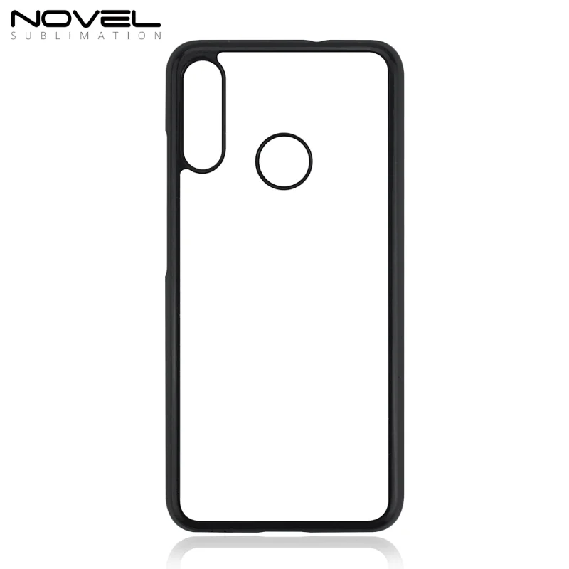 factory provide 2d PC+blank metal insert phone case for Moto E6 Plus