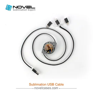 Multifunction Sublimation USB Cable 3 IN 1 Mobile Phone Power For IP/Android