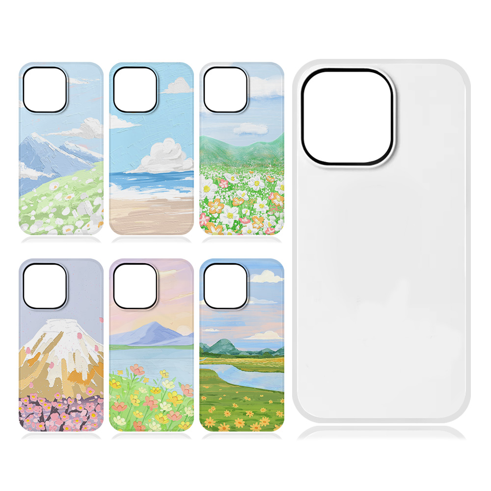New Arrival For iPhone Series High Quality 3D Heavy Duty Magnetic Phone Cover Personalized Sublimation Blank 3D 2in1 Phone Case