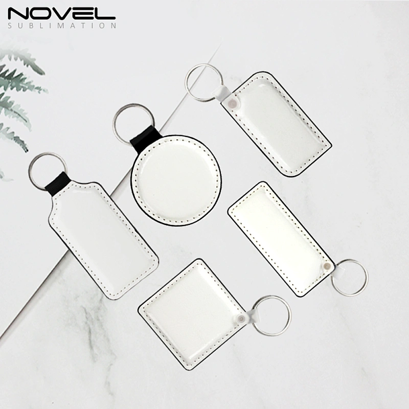 sublimation PU Leather Keychain