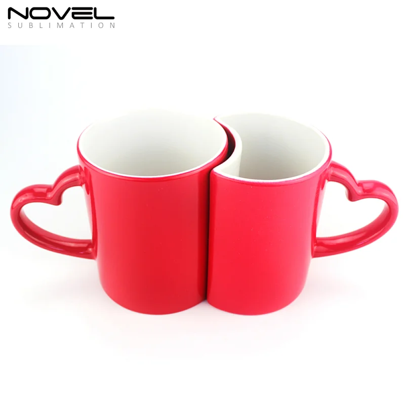 Personalized Photo Mugs Customized Coffee lovers Mug set Color Changing Magic couple Mugs