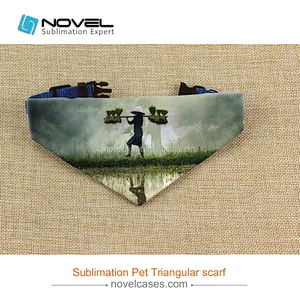 China factory price beautiful Blank Sublimation Pet Scarf