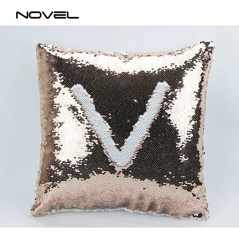 Fashion Blank Sublimation Full Printing Sequin Pillow