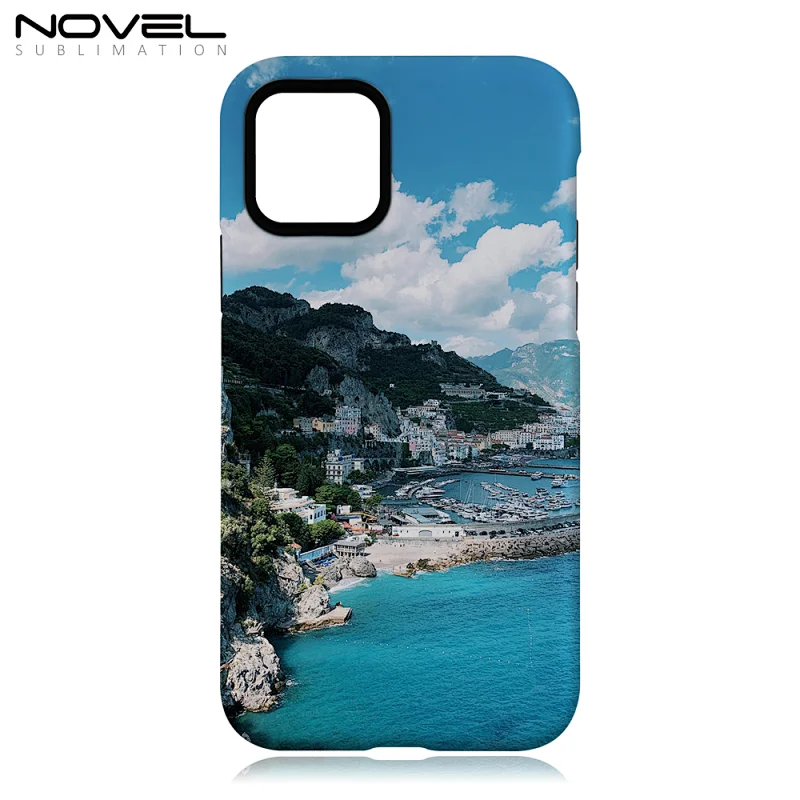 High quality 2in1 3D Coating case Sublimation cover customized DIY Cell Phone case for IP 11