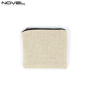 New Sublimation Blank Linen Fashion Coin Purse Wallet Blank Dye Sublimation Heat Transfer
