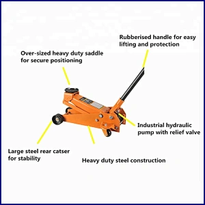 2.5Ton /3Ton 75mm Steel Car Lift Low Profile Floor Jack Floor Jack Low Profile