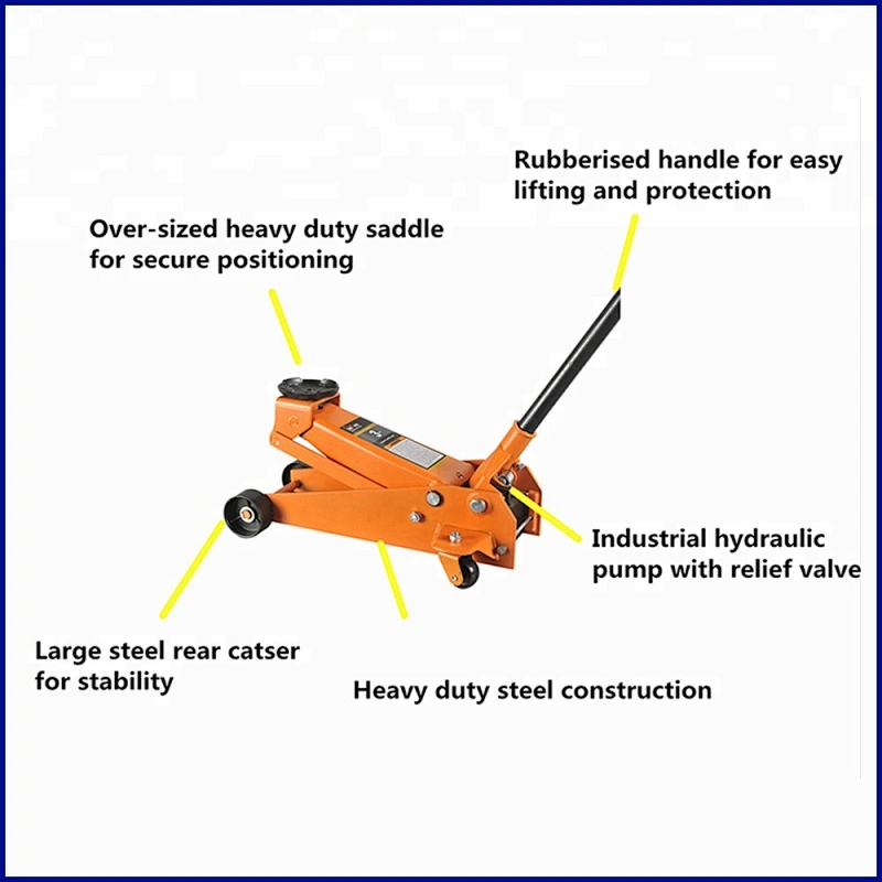 2.5Ton /3Ton 75mm Steel Car Lift Low Profile Floor Jack Floor Jack Low Profile