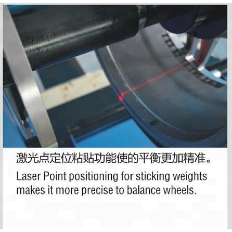 Tire balancing automatic wheel balancer