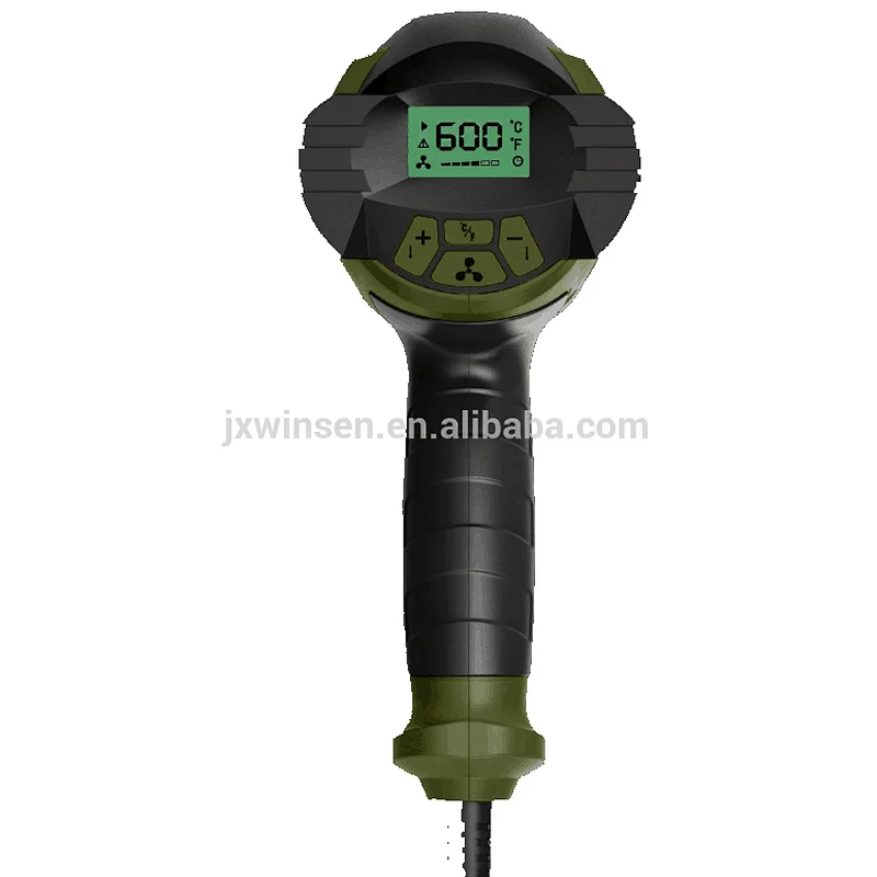 LCD Portable Temperature Adjustable Hot Air Gun Electric Heat Gun 2000W
