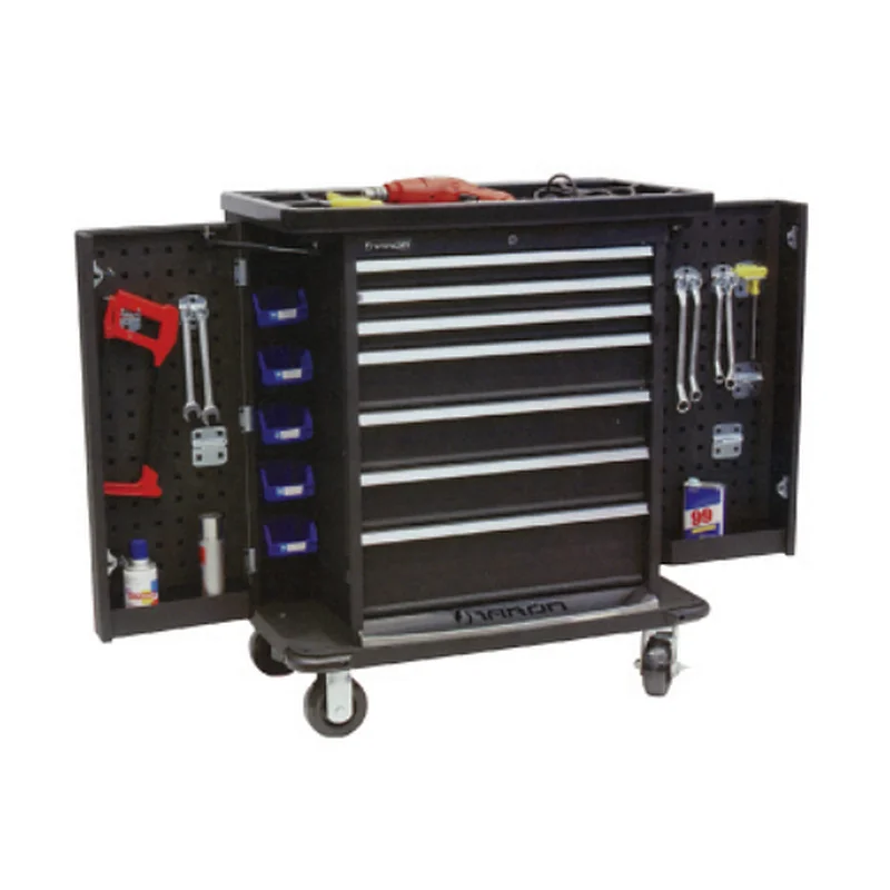 Complete Tools Mechanic Tool Box Set in Trolley Tool Cabinet
