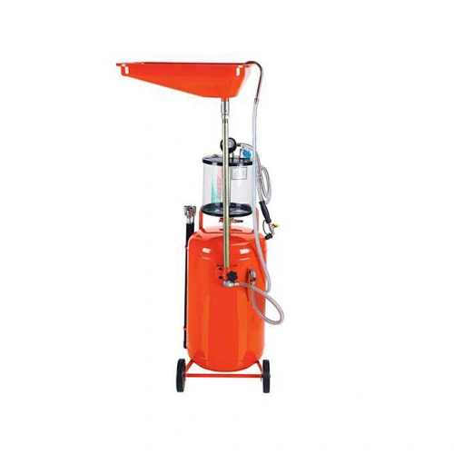 Collecting oil machine with measuring cup