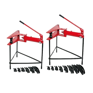 Pipe bender with vertical stand