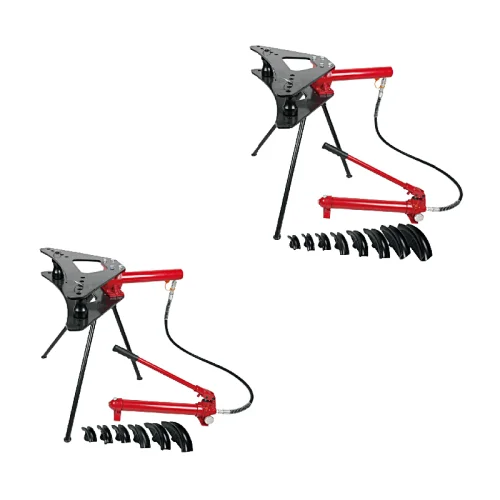 Pipe bender with portable pump