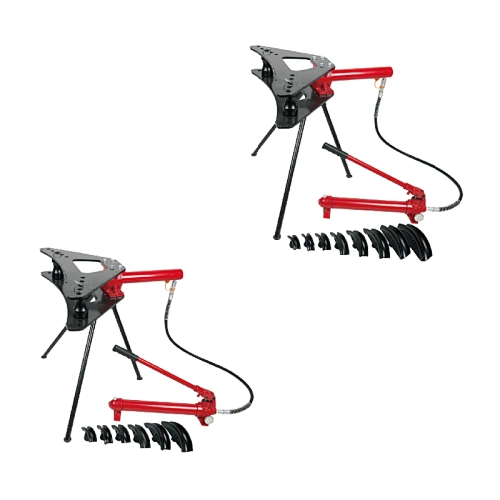 Pipe bender with portable pump