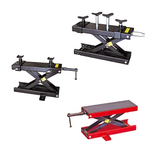 Manual motorcycle lift table