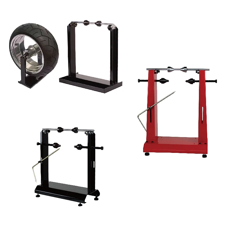 Motorcycle wheel balancing stand