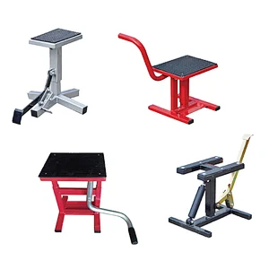 Pedal motorcycle lift table