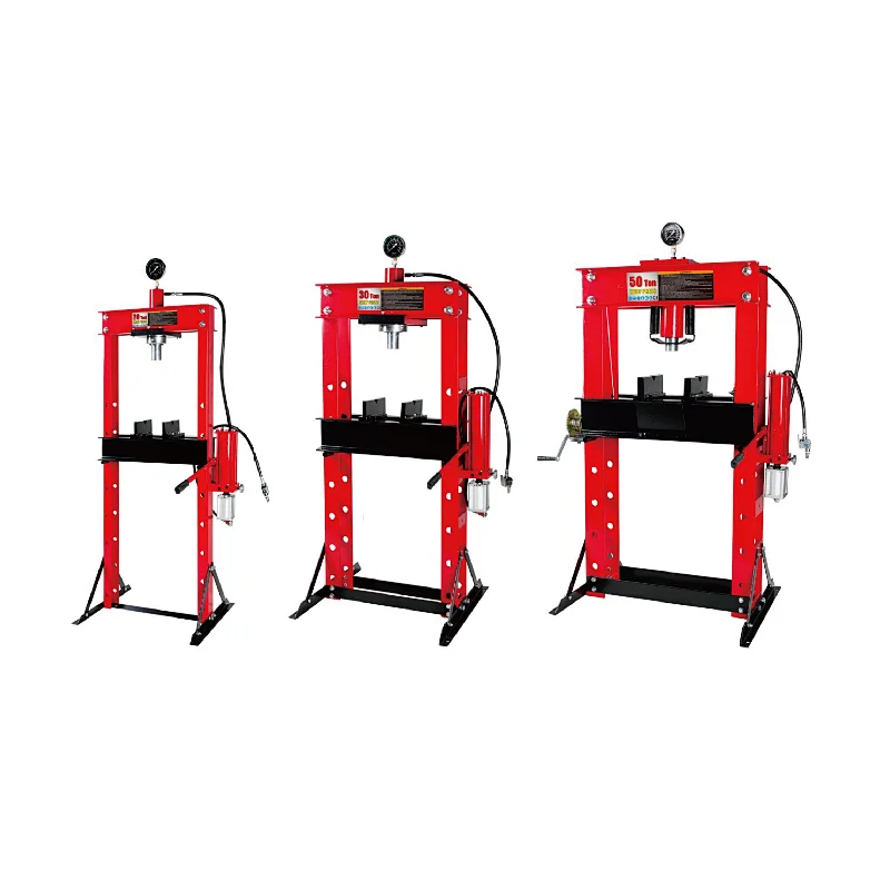 Shop press with air/hydraulic pump