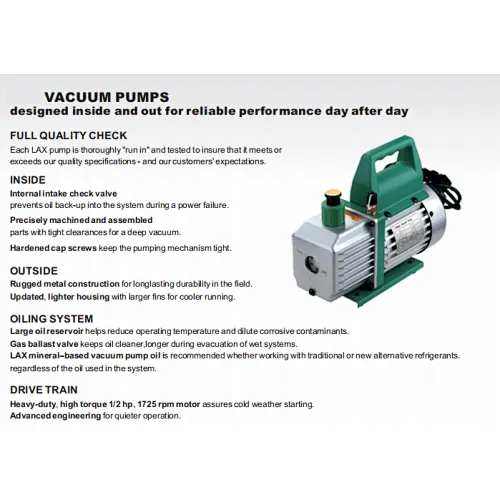 VACUUM PUMPS (1.5-12CFM) SINGLE STAGE