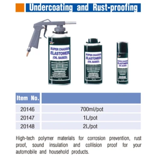 Spray undercoating