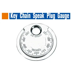 Key chain spark plug gauge