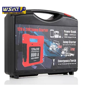 12V&24V LITHIUM QUICK JUMP STARTER EMERGENCY TORCH 24000mAh