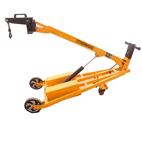 Portable 500kg Pallet Stacker Portable Multi-Functional Crane with Fork