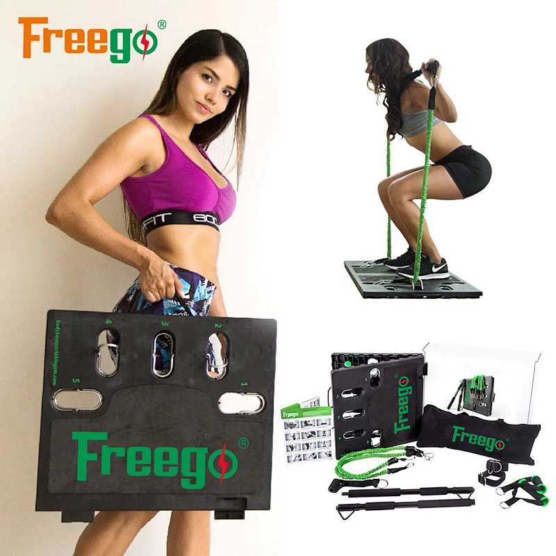 Portable pilates wholesaler with resistance band kit machine board