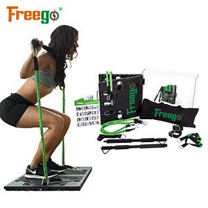 Portable pilates wholesaler with resistance band kit machine board Gym  Equipment