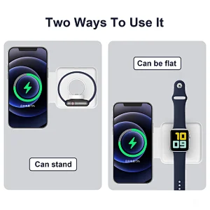 Portable Wireless Charger for iWatch Series 6/5/4/3/2/1 or Charging Cable 2in1 Magsafe