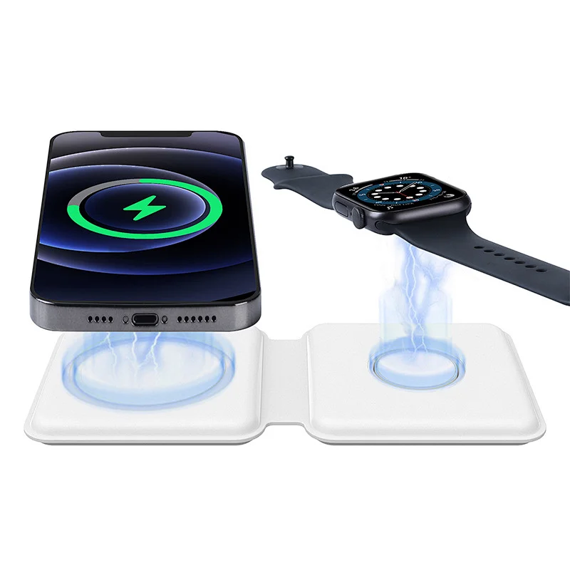 Portable Wireless Charger for iWatch Series 6/5/4/3/2/1 or Charging Cable 2in1 Magsafe