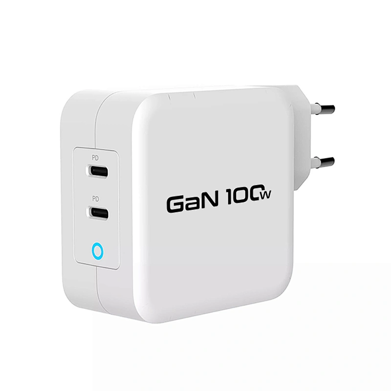 Adaptador de viaje para portátil de 100 W PD 2 Tipo C Cargador rápido