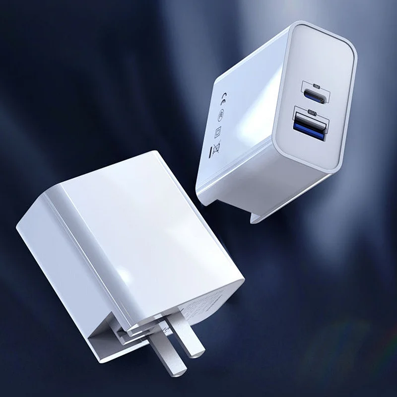 Us EU UK GaN Wall Plug Mini Mobile Phone GaN Mi Laptop Charger 65W Pd 65 USB C USB Ports I Phone Charger