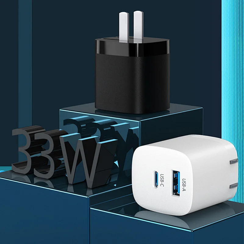 GaN Charger 33W Small Pd USB C Fast Charger Power Delivery 3.0 USB GaN Technology Adapter for iPhone