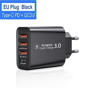 PD 30W USB Type C Charger Quick Charge 3.0 Mobile Phone Charger for iPhone Samsung Xiaomi Fast Wall Chargers usb c power adapter