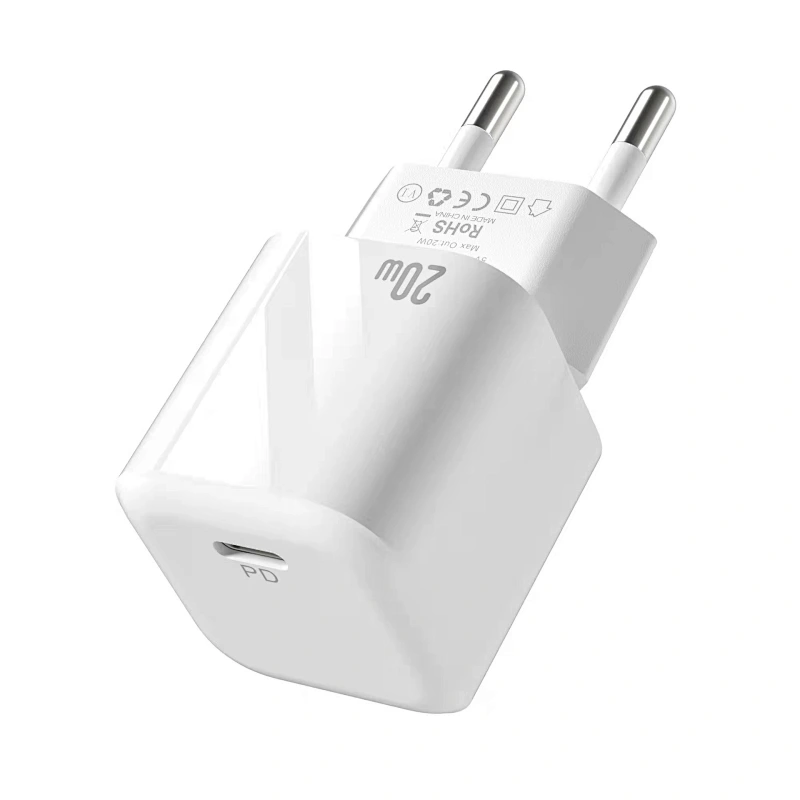 MINI 20W Tipo C PD Cargador de teléfono portátil de pared de carga rápida Adaptador Cargadores USB C rápidos