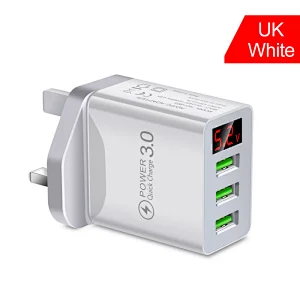 Quick charge 3.0 5V 3A Fast Charging Digital Display Fast Charging Wall Smartphones Charger