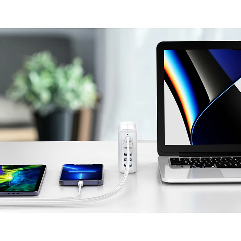 PD 6 port charger 100W smartphone notebook 5V9V12V charging 75WPD charging manufacturer