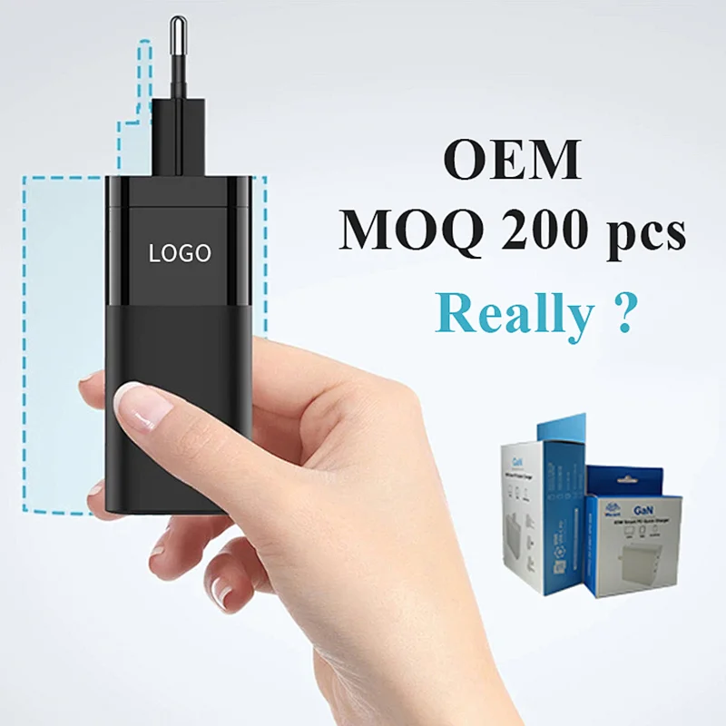 65W QC 3.0 GaN Quick Charger pd 65 w chargers Laptop Phone Charging EU Plug laptop adapter