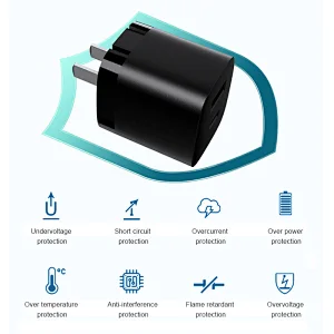 GaN Charger 33W Small Pd USB C Fast Charger Power Delivery 3.0 USB GaN Technology Adapter for iPhone